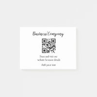 Simple business company website barcode QR add nam