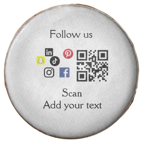 Simple business company website barcode QR code Chocolate Covered Oreo