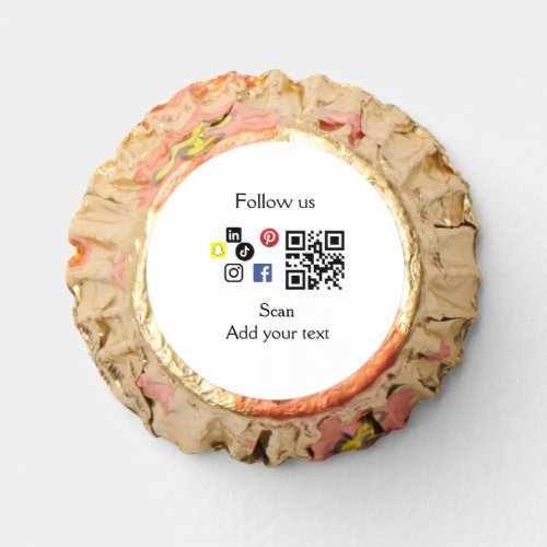 Simple business company website barcode QR code Reeses Peanut Butter Cups