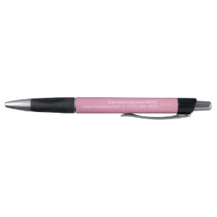 Simple Business Corporate Logo Branding Pen, Pink Pen