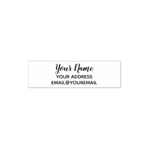 Simple Business Custom 1.4" x 0.4" Stamp