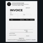 Simple Business Custom Logo Invoice  Letterhead<br><div class="desc">Simple Business Custom Logo Invoice Letterhead features simple billing format  and logo template.A perfect professional  design for small business .Easy to customize  .Please click on the personalize button to customize it with your text & logo.Kindly visit my store " loveyouart"  for other or similar designs .</div>