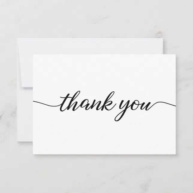 Simple Business Customer Appreciation No logo Post Thank You Card | Zazzle