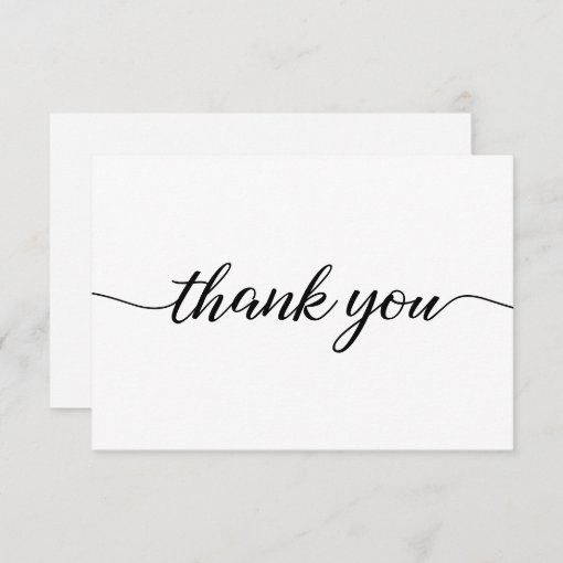 Simple Business Customer Appreciation No logo Post Thank You Card | Zazzle