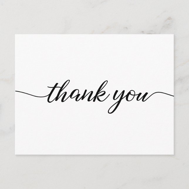 Simple Business Customer Appreciation No logo Postcard (Front)
