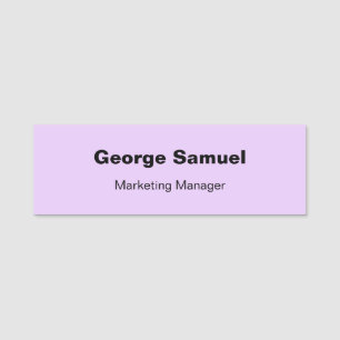 Simple Business Employee Classic Name Tag