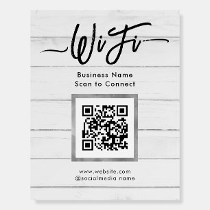 Simple Business Guest Wifi  Foam Board