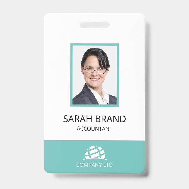 Simple Business ID Staff Badge (Front)