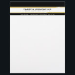 SIMPLE BUSINESS LETTERHEAD :: hi-tech zing 3<br><div class="desc">Original illustration design copyright edgeplus*cre8tiv 2010 A modern, technical looking design for your business image to make the right lasting impression. Perfect for many professions looking for that visual creative edge over their competitors to stand out from the crowd! Personalized with your details this cleverly designed letterhead is suitable for...</div>