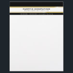 SIMPLE BUSINESS LETTERHEAD :: hi-tech zing 3<br><div class="desc">Original illustration design copyright edgeplus*cre8tiv 2010 A modern, technical looking design for your business image to make the right lasting impression. Perfect for many professions looking for that visual creative edge over their competitors to stand out from the crowd! Personalized with your details this cleverly designed letterhead is suitable for...</div>