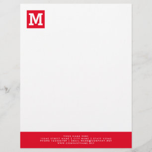 Simple business letterhead template for company