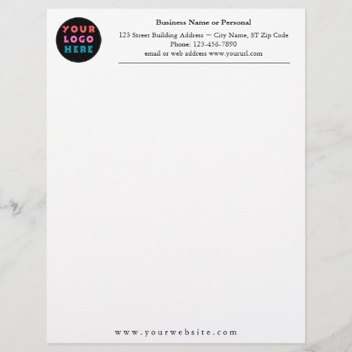 Simple Business Letterhead with LogoMark