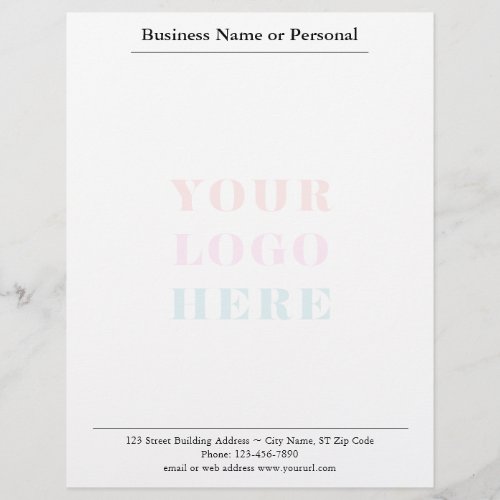 Simple Business Letterhead with LogoMark