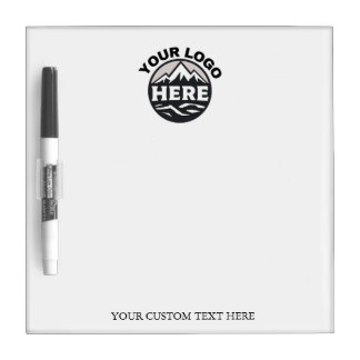 Simple Business Logo and Text Company Promotional  Dry Erase Board