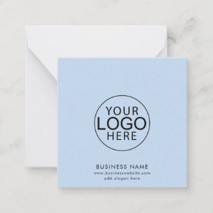 Simple Business Logo and Website Corporate Note Card