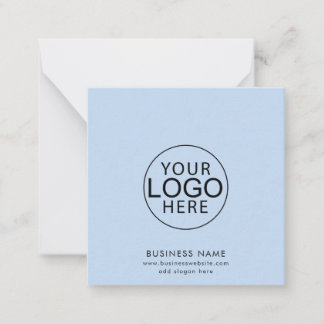 Simple Business Logo and Website Corporate Note Card