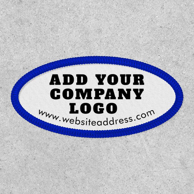 Simple Business Logo and Website Employees Swag Patch (Front)