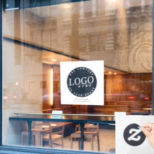 Simple Business Logo and Website Minimalist Window Cling