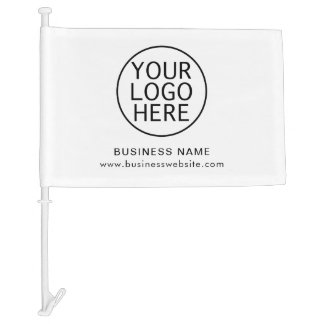 Simple Business Logo and Website Modern Custom Car Flag
