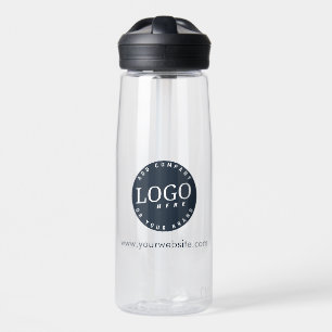 Simple Business Logo and Website Promotional Swag Water Bottle