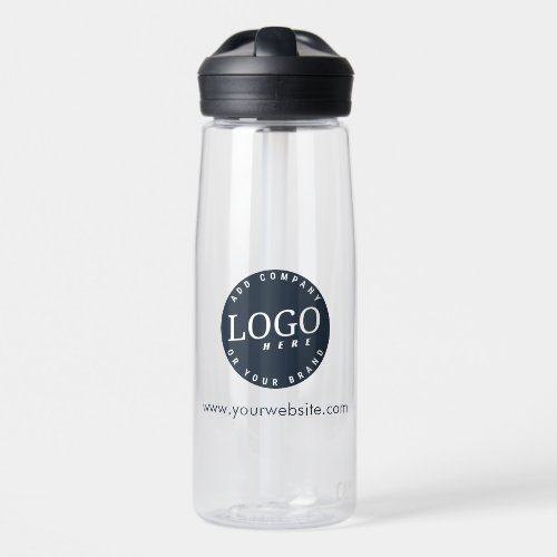 Simple Business Logo and Website Promotional Swag Water Bottle