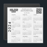 Simple Business Logo Company 2024 Calendar<br><div class="desc">Unleash the beauty of personalized organization with our Customizable Magnetic 2024 Calendar! This uniquely tailored calendar perfectly combines convenience, functionality, and style, making it an outstanding addition to your home, office, or school space. The compact and convenient design allows the calendar to easily attach to any magnetic surface, ensuring that...</div>