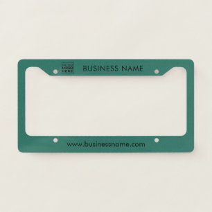 Simple Business Logo Company Branded Any Color License Plate Frame