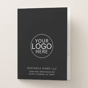 Simple Business Logo Conference Custom Pocket Folder