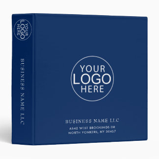 Simple Business Logo Corporate Custom 3 Ring Binder