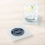 Simple Business Logo Corporate Employees Custom Glass Coaster<br><div class="desc">Add your business logo to replace this placeholder logo image with yours to effortlessly market your business or for your corporate event. Square logos are also perfect to replace this placeholder logo. Click on the "Personalize" button to upload your brand logo. A great cost saving option for startup businesses and...</div>
