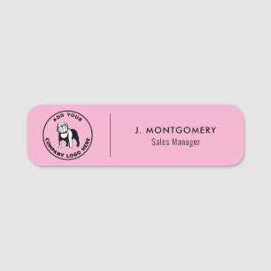 Simple Business Logo Corporate Employees Name Tag