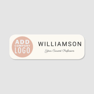 Simple Business Logo Corporate Events Name Tag