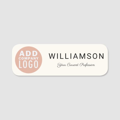 Simple Business Logo Corporate Events Name Tag