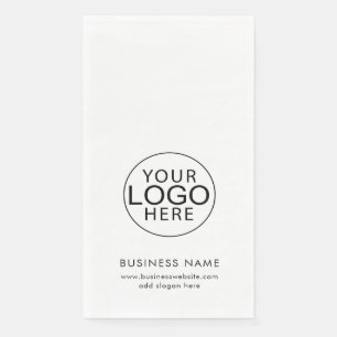 Simple Business Logo Corporate Events Swag Paper Guest Towels