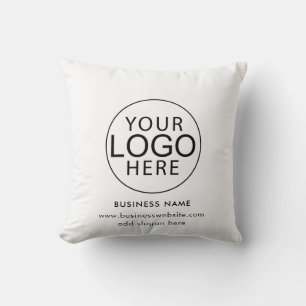 Simple Business Logo Corporate Promotional Custom Throw Pillow