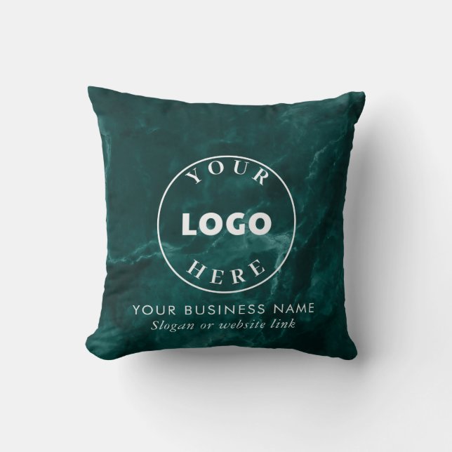 Simple Business Logo Corporate Showroom Throw Pillow (Front)