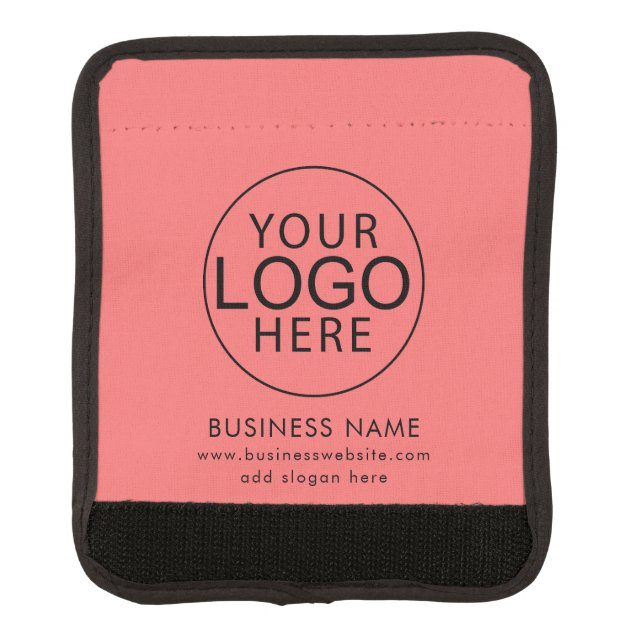 Simple Business Logo Custom Employees Luggage Handle Wrap (Front)