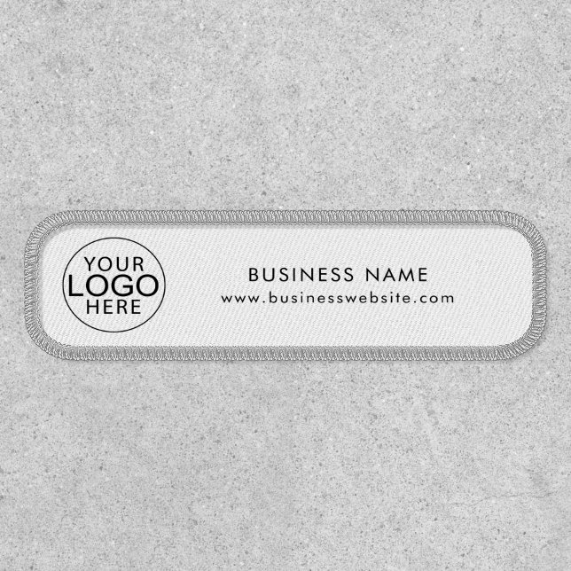 Simple Business Logo Custom Giveaway Patch (Front)