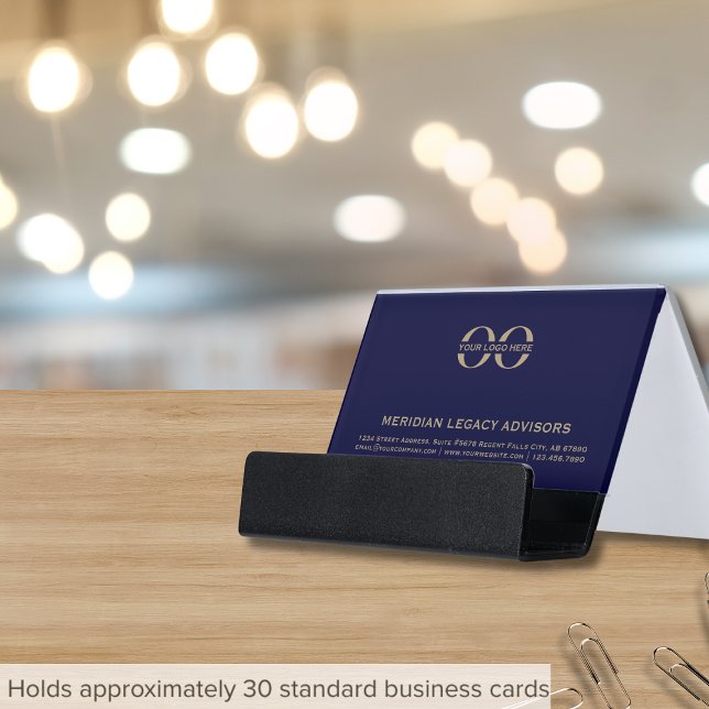 Simple Business Logo Desk Business Card Holder (Creator Uploaded)