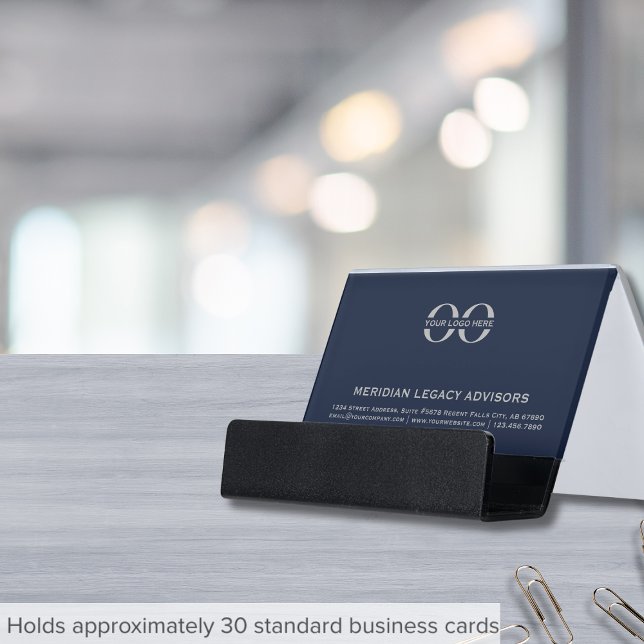 Simple Business Logo Desk Business Card Holder (Creator Uploaded)