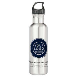 Simple Business Logo Events Minimalist Custom Stainless Steel Water Bottle