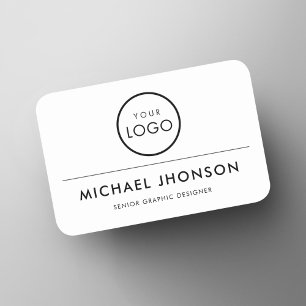 Simple Business Logo Executive Corporate Office Name Tag