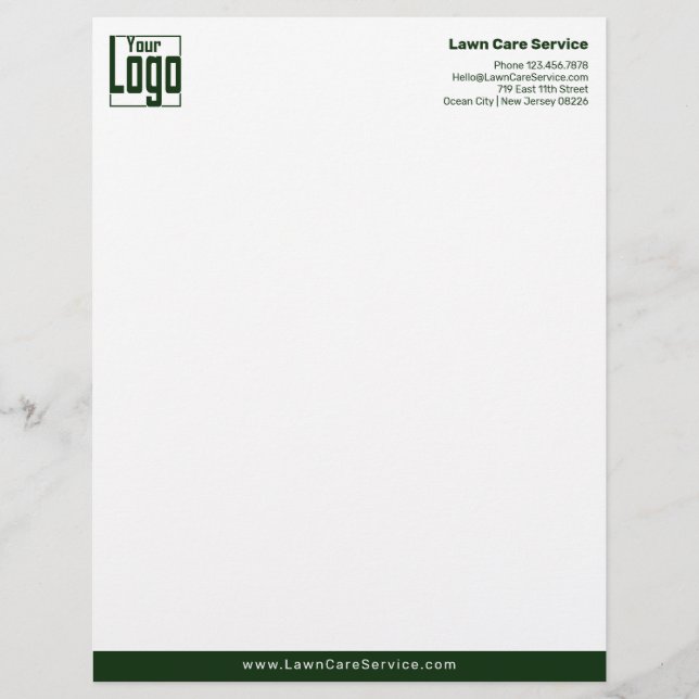 Simple Business Logo  Letterhead (Front)