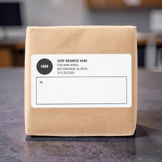 Simple Business Logo Mailing Shipping Labels