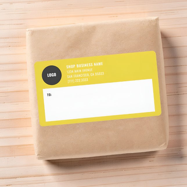 Simple Business Logo Mailing Shipping Labels (Creator Uploaded)