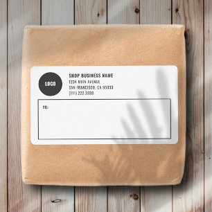 Simple Business Logo Mailing Shipping Labels