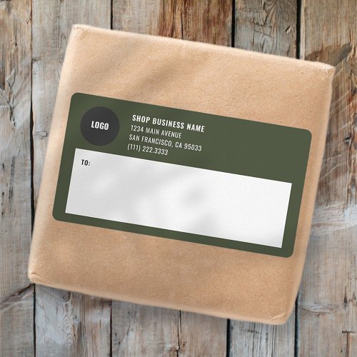 Simple Business Logo Mailing Shipping Labels