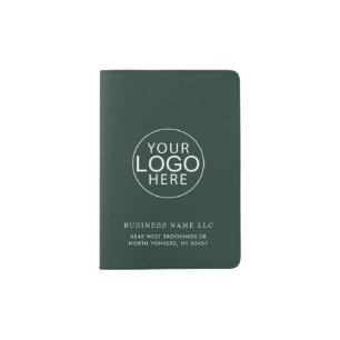 Simple Business Logo Minimalist Custom Passport Holder