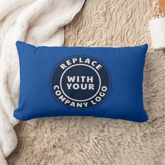 Simple Business Logo Minimalist Lumbar Pillow (Blanket)