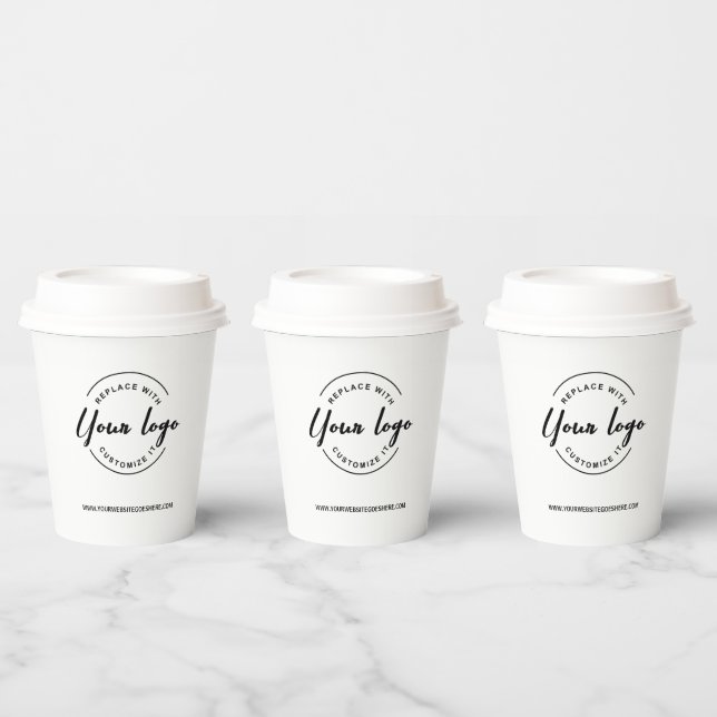 Simple business logo Modern professional Paper Cups (Multi)